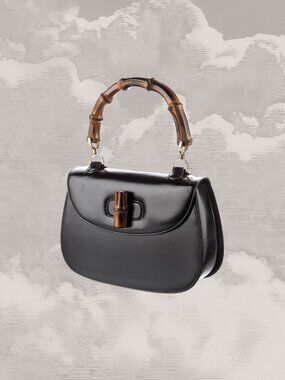 GUCCI Bamboo 1947 Handle Bag 2-way Medium Black Harry Styles